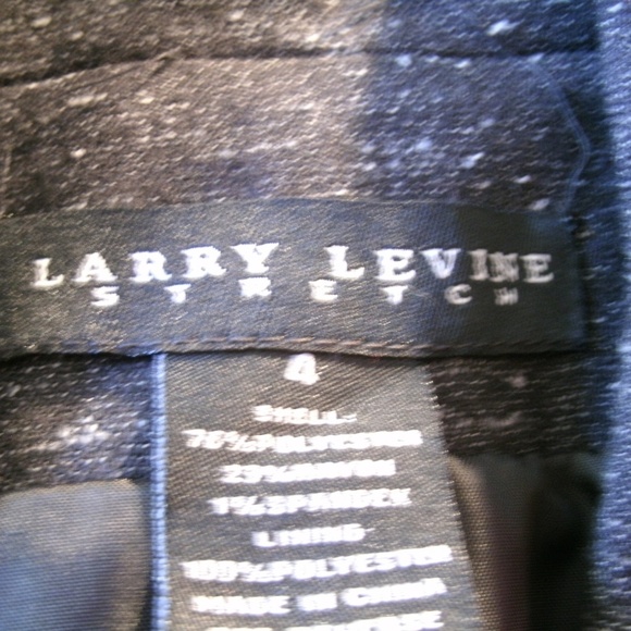 Larry Levine Womens Blazer Black Stretch Jacket Size 4 - Picture 3 of 8